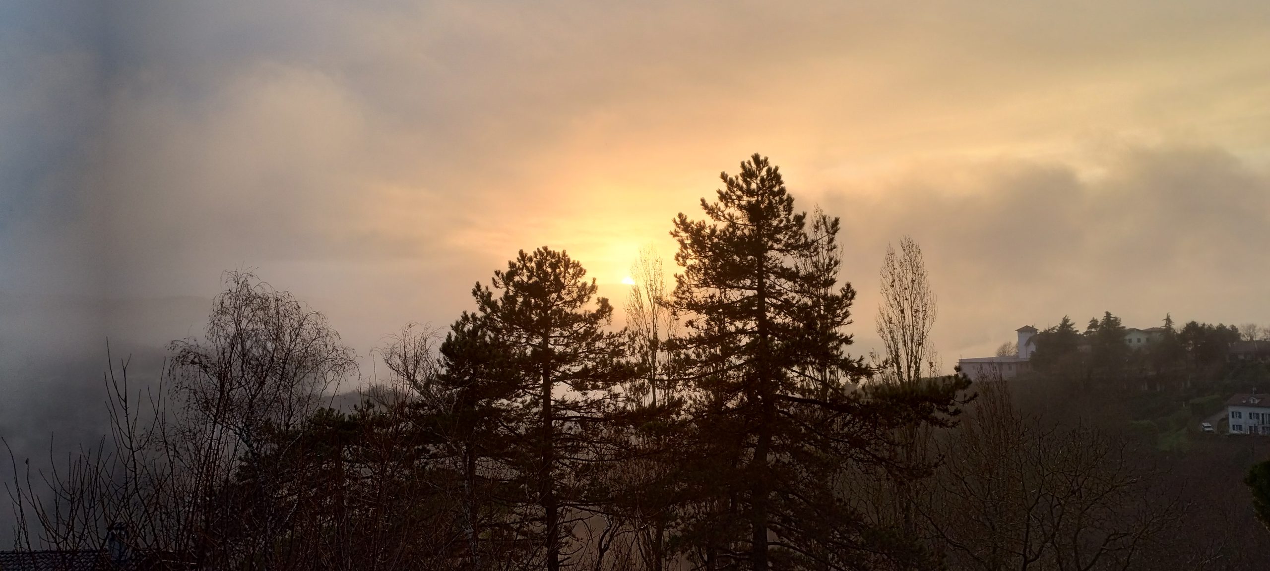 Il tramonto del 17 dicembre