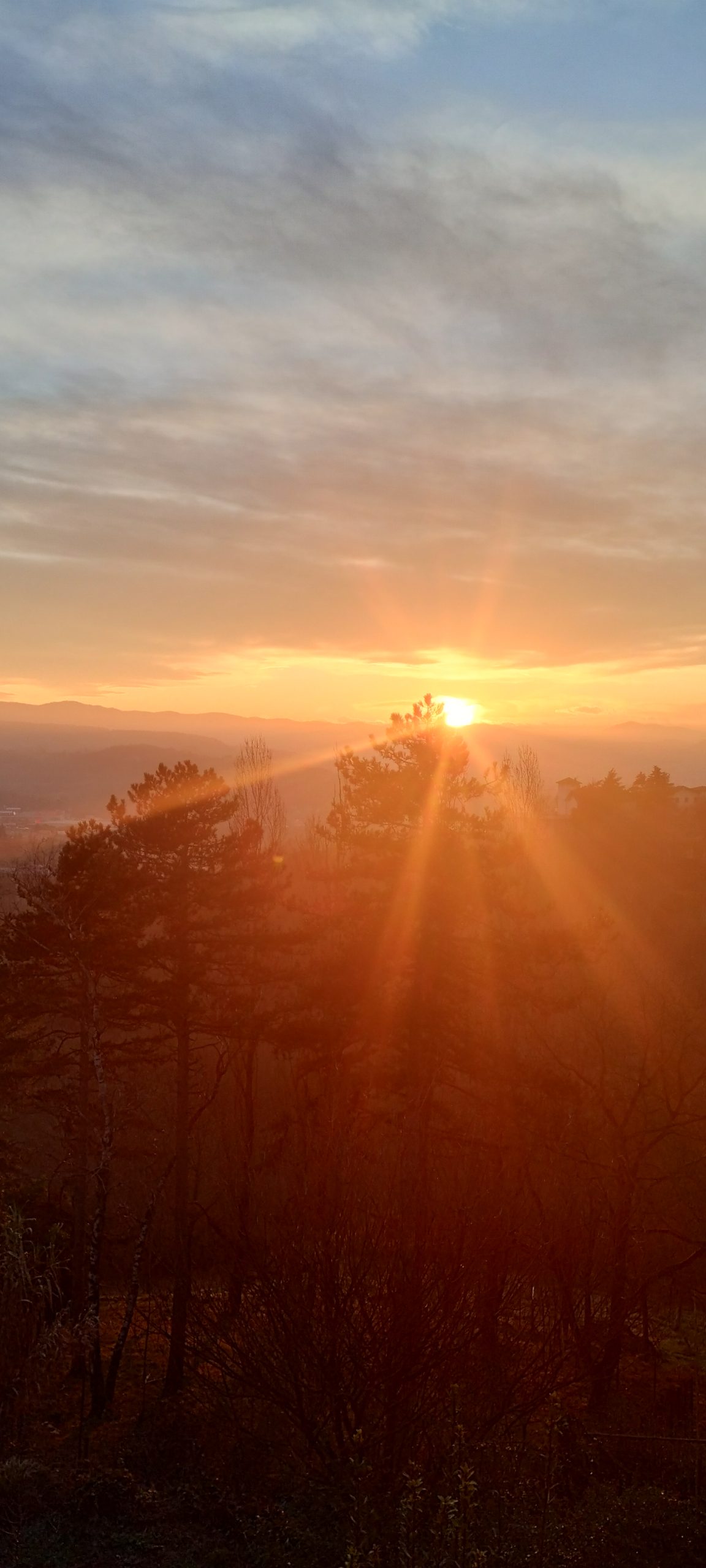 Il tramonto del 12 febbraio 2026